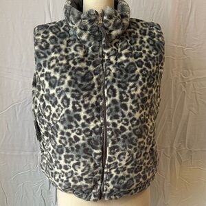 Chic Leopard Print Women's Vest